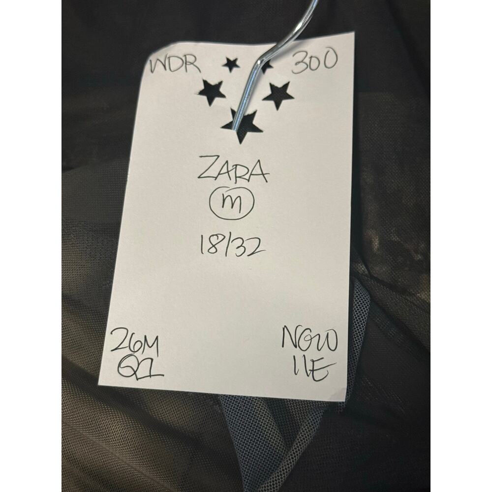 Zara Dress Women's Medium Tulle Moon Print Witchy Whimsygoth Blogger Favorite - Picture 5 of 6